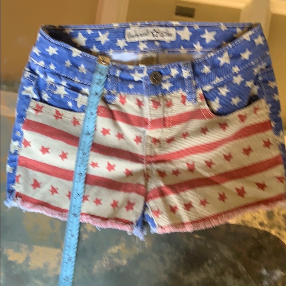 Imperial Star denim patriotic shorts